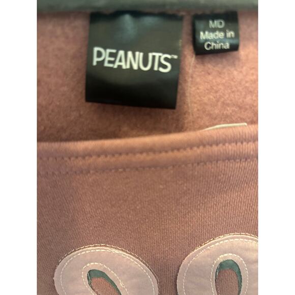 Puffer jacket snoopy pink sweatshirt size M - Picture 5 of 5
